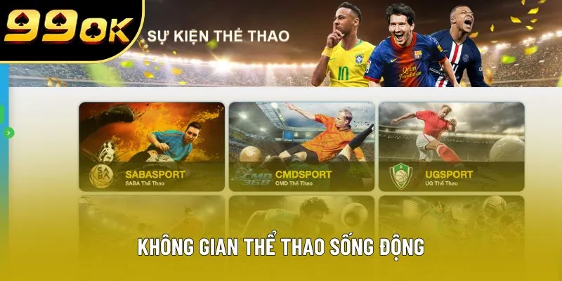 Không gian thể thao sống động