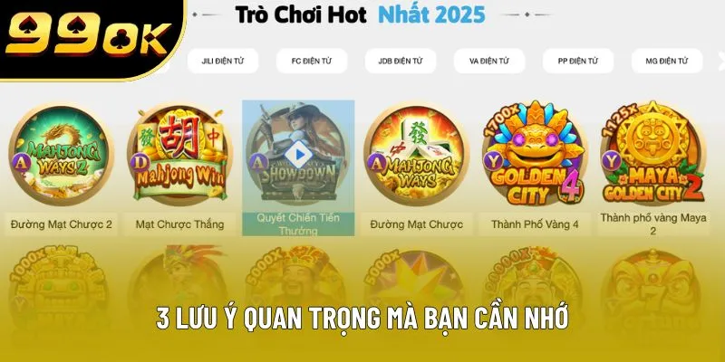 3 lưu ý quan trọng mà bạn cần nhớ 3 lưu ý quan trọng mà bạn cần nhớ